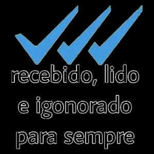 recebido, lido e ignorado para sempre - getsticker.com