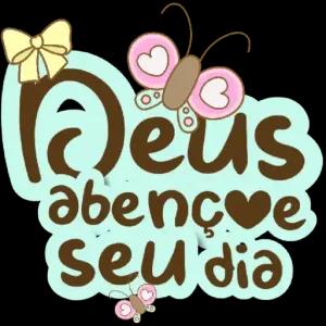 Deus abençoe seu dia - getsticker.com