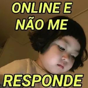 ONLINE E NÃO ME RESPONDE - getsticker.com