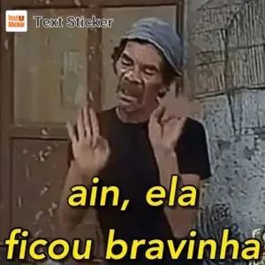 ain, ela ficou bravinha - getsticker.com