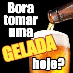 Bora tomar uma GELADA hoje? - getsticker.com