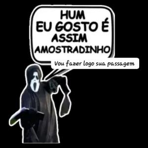HUM EU GOSTO É ASSIM AMOSTRADINHO Vou fazer logo sua passagem - getsticker.com