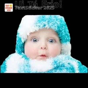 Ui Tá Frio! TextSticker 2025 - getsticker.com