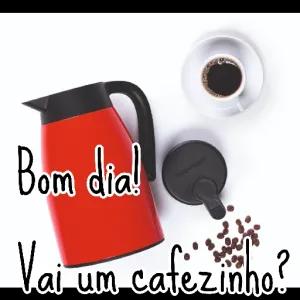Bom dia! Vai um cafezinho? Tupperware - getsticker.com