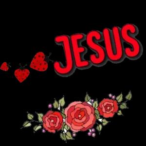 Bom dia com "JESUS no coração. @val - getsticker.com