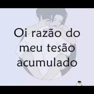 Oi razão do meu tesão acumulado  - getsticker.com