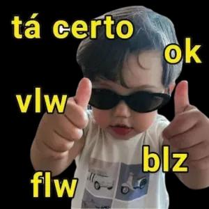tá certo ok vlw blz flw - getsticker.com