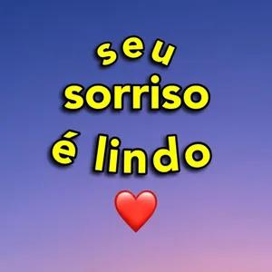seu sorriso é lindo  - getsticker.com