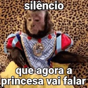 silêncio que agora a princesa vai falar - getsticker.com