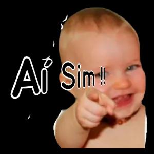 Aí Sim! - getsticker.com