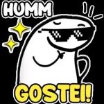 Olha só? ostentando a figurinha que roubou!