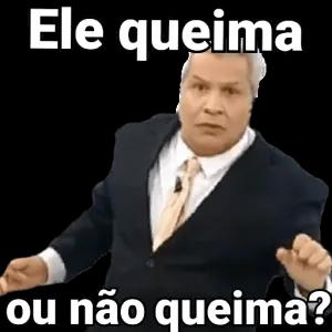 Ele queima ou não queima? - getsticker.com