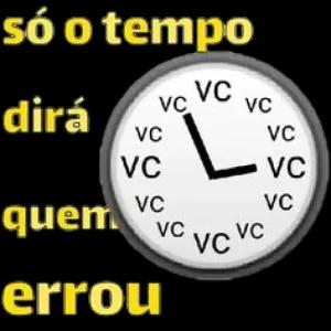 só o tempo dirá quem errou - getsticker.com