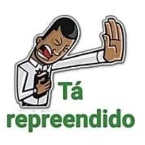 Tá repreendido - getsticker.com