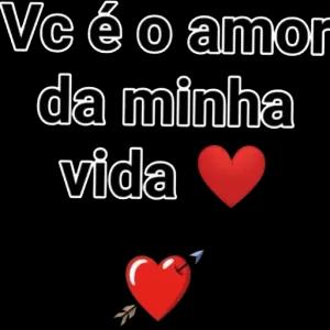 Vc é o amor da minha vida - getsticker.com