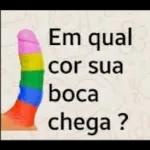 Em qual cor sua boca chega? 
