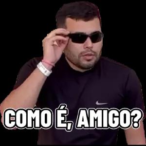Como é, amigo? - getsticker.com