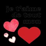 je t'aime de tout mon
