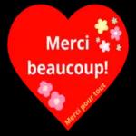 Merci pour tout beaucoup! Merci