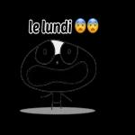 le lundi😨😨