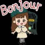 The cat is black and white.