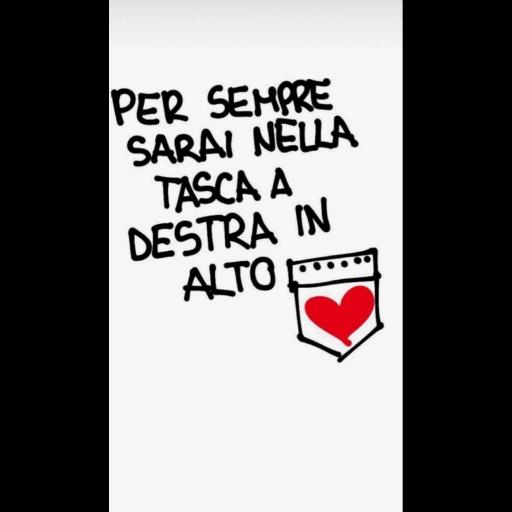 PER SEMPRE SARAI NELLA TASCA A DESTRA IN ALTO