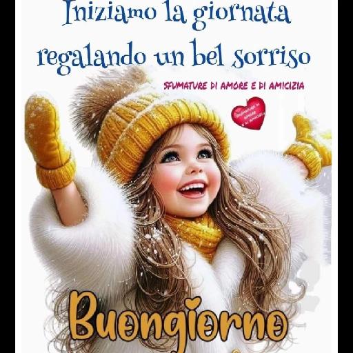 Iniziamo la giornata regalando un bel sorriso SFUMATURE DI AMORE E DI AMICIZIA Buongiorno