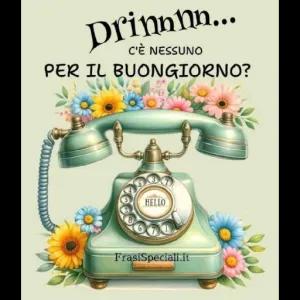 Drinnnn... C'è nessuno per il buongiorno? - getsticker.com