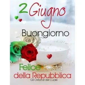 2 giugno, Buongiorno, Felice Festa della Repubblica - getsticker.com
