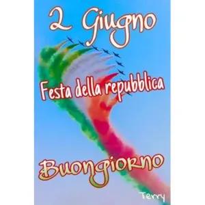 2 giugno Festa della repubblica Buongiorno - getsticker.com