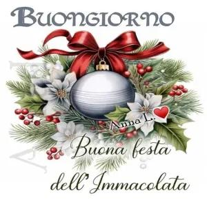 Buongiorno Buona festa dell'Immacolata - getsticker.com