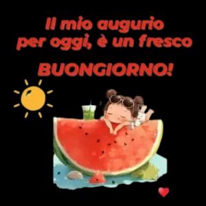 Il mio augurio per oggi è un fresco BUONGIORNO! - getsticker.com