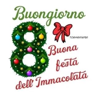 Buongiorno Buona festa dell'Immacolata - getsticker.com