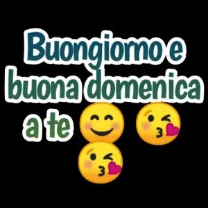 Buongiomo e buona domenica a te }) - getsticker.com