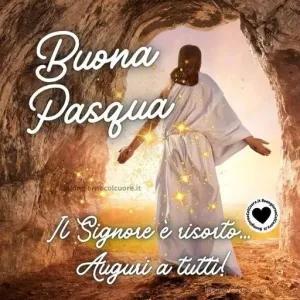 Buona Pasqua Il Signore è risorto... Auguri a tutti! - getsticker.com