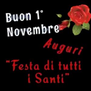 Buon 1° Novembre Auguri "Festa di tutti i Santi" - getsticker.com