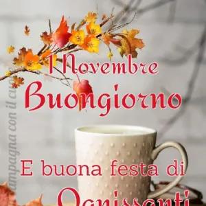 1 Novembre Buongiorno E buona festa di - getsticker.com