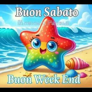 Buon Sabato Musica e Parole Buon Week End - getsticker.com