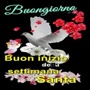Buongiorno buon inizio della settimana Santa - getsticker.com