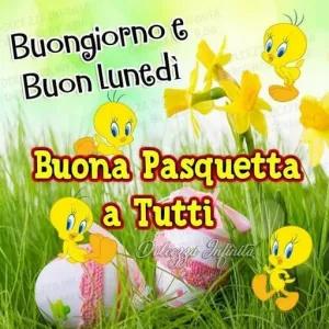 Buongiorno e buon lunedì buona Pasquetta a tutti - getsticker.com