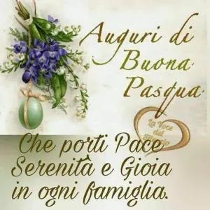 Auguri di Buona Pasqua La Voce Che porti Pace Serenità e Gioia in ogni famiglia. - getsticker.com