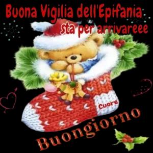 Buona Vigilia dell'Epifania sta per arrivareee Cuore Buongiorno - getsticker.com