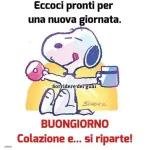 Ecco pronti per una nuova giornata. Sorridere dei guai. BUONGIORNO. Colazione e... si riparte!