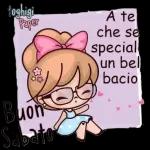 A te che se speciale un bel bacio. Buongiorno