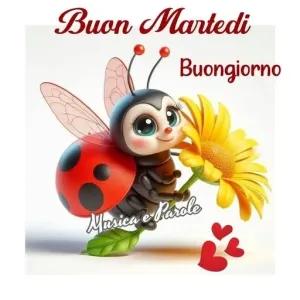 Buon Martedi Buongiorno Musica e Parole - getsticker.com