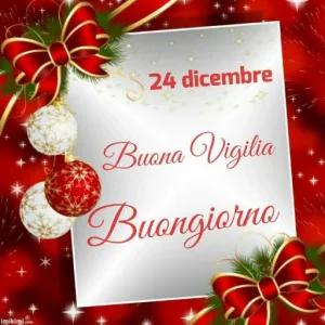 24 dicembre Buona Vigilia Buongiorno - getsticker.com