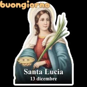 buongiorno Santa Lucia 13 dicembre - getsticker.com