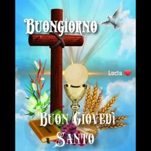 BUONGIORNO BUON GIOVEDÌ SANTO - getsticker.com