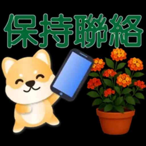 可愛柴犬*實用問候語貼圖