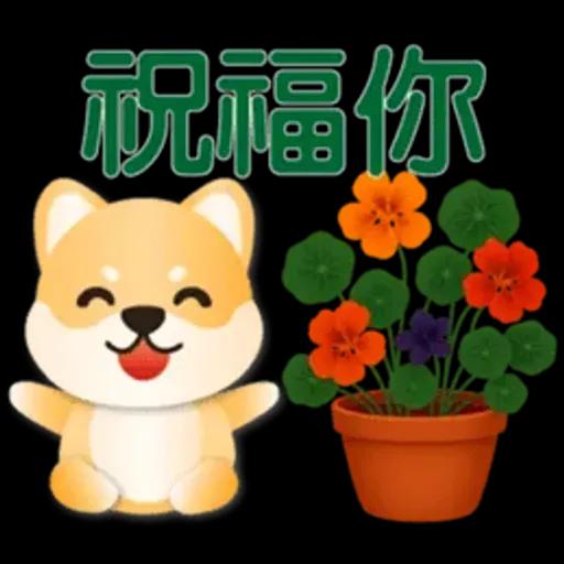 可愛柴犬*實用問候語貼圖